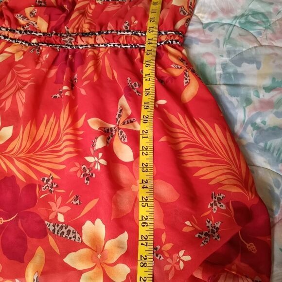 Secret Treasures XG(16-18) Straps Floral Print Boho Women's Top - Picture 6 of 7